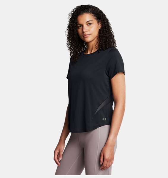 Siyah Kadın UA Vanish Elite Vent Loose Kısa Kollu T-shirt