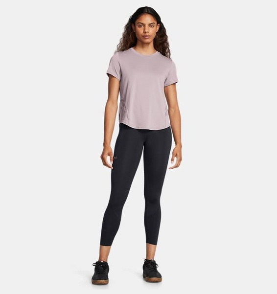 Gri Kadın UA Vanish Elite Vent Loose Kısa Kollu T-shirt