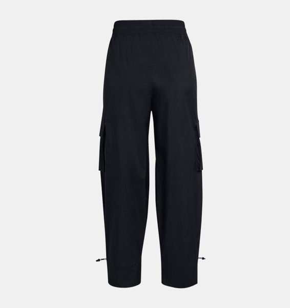 Siyah Kadın UA Crinkle Dokuma Pantolon