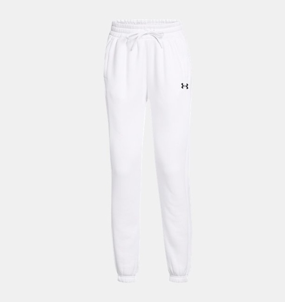 Beyaz Kadın UA Armour Fleece Pro Gym Pantolon