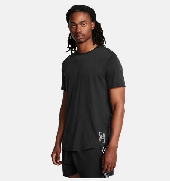 Siyah Erkek UA Run Anywhere T-shirt