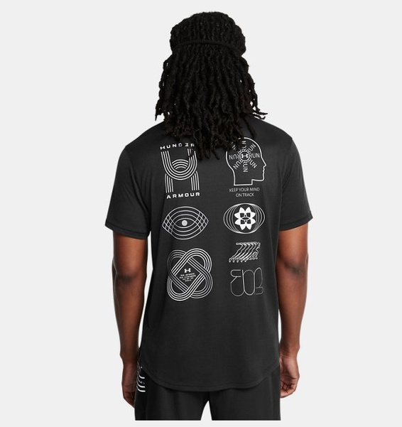 Siyah Erkek UA Run Anywhere T-shirt