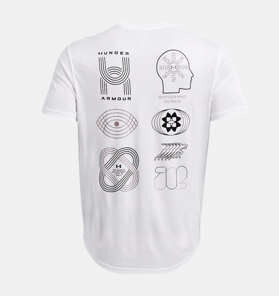 Beyaz Erkek UA Run Anywhere T-shirt