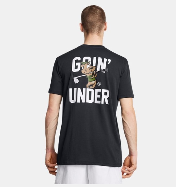 Siyah Erkek UA Golf Goin' Under Kısa Kollu T-shirt