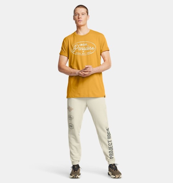 Bej Erkek UA Project Rock Heavyweight Tools Pantolon