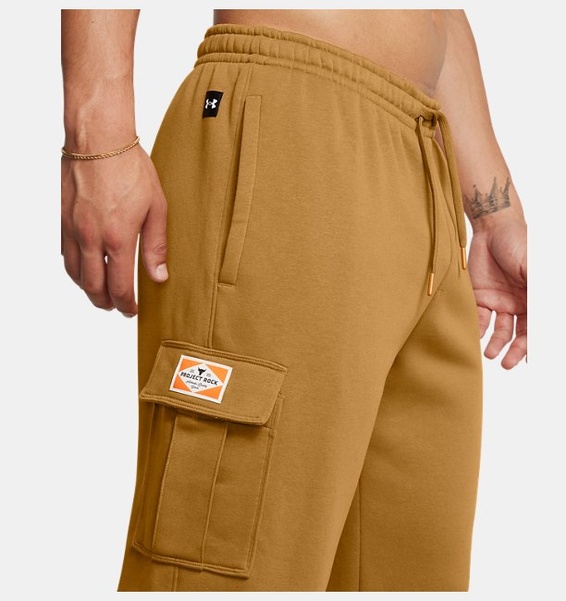 Sarı Erkek UA Project Rock Icon Fleece Tools Pantolon