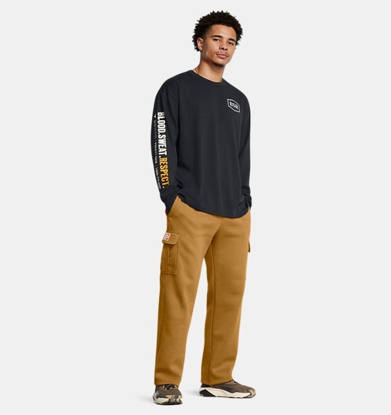 Sarı Erkek UA Project Rock Icon Fleece Tools Pantolon