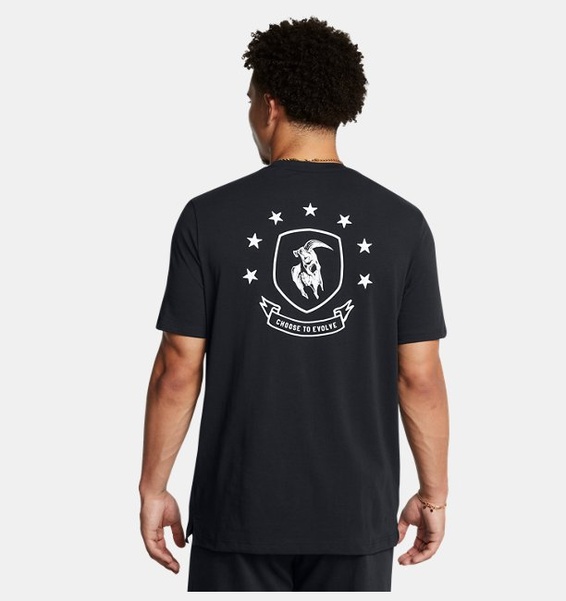Siyah Erkek UA Project Rock Kısa Kollu BOH T-shirt