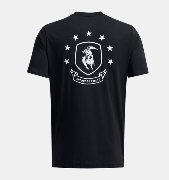Siyah Erkek UA Project Rock Kısa Kollu BOH T-shirt