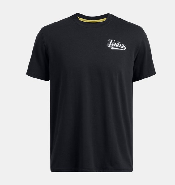 Siyah Erkek UA Curry HW Verbiage 2 T-shirt