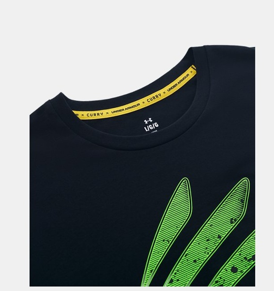 Siyah Erkek UA Curry Logo Trend T-shirt