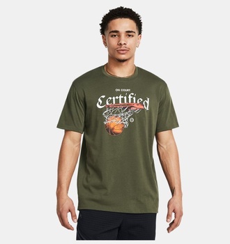 Erkek UA Heavyweight Hoops Certified Kısa Kollu T-shirt