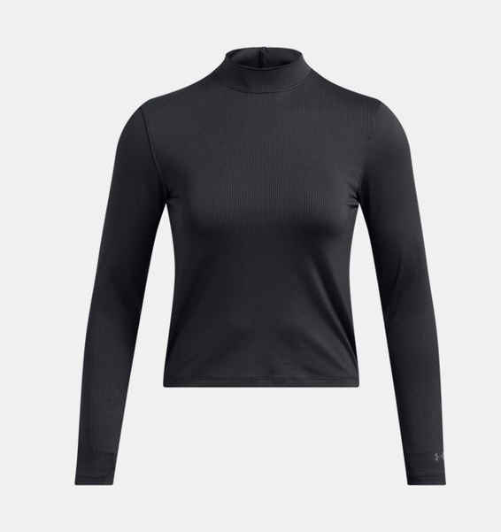 Siyah Kadın UA Drive Mock Uzun Kollu T-shirt