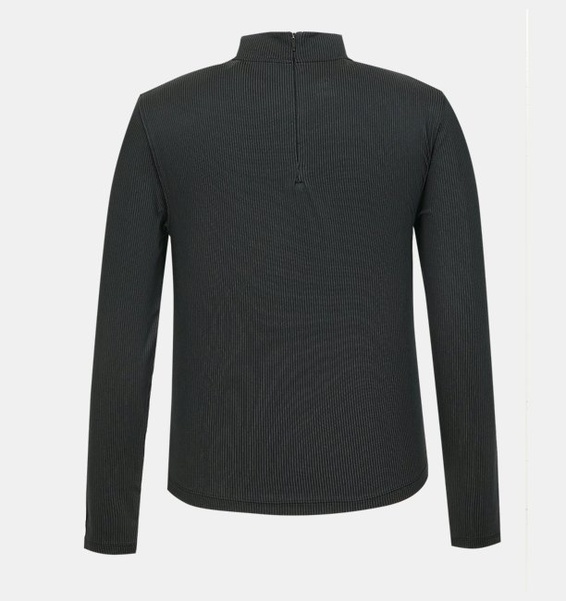 Siyah Kadın UA Drive Mock Uzun Kollu T-shirt