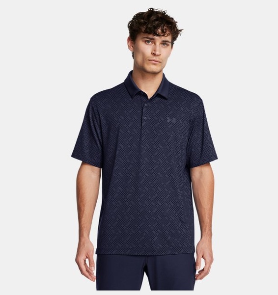 Lacivert Erkek UA Playoff 3.0 Check Polo T-shirt