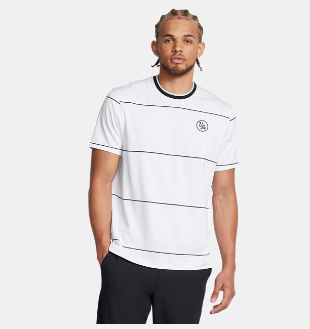 Erkek UA Drive Goin' Undr Range T-shirt Beyaz