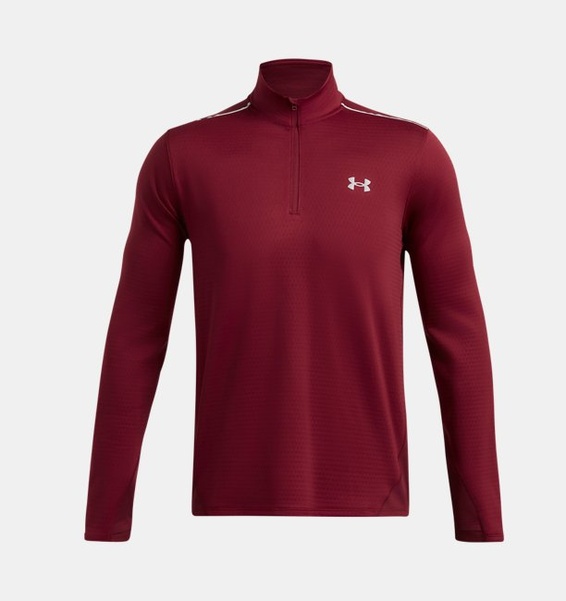 Bordo Erkek UA Vanish CW 1/4 Fermuarlı Uzun Kollu T-shirt