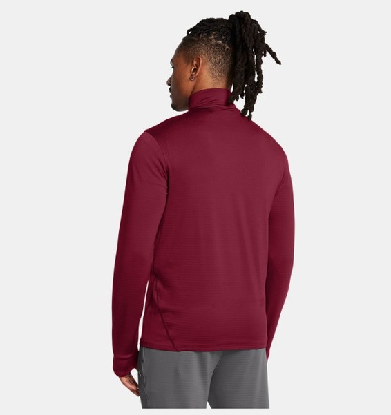 Bordo Erkek UA Vanish CW 1/4 Fermuarlı Uzun Kollu T-shirt