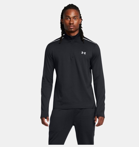 Siyah Erkek UA Vanish CW 1/4 Fermuarlı Uzun Kollu T-shirt