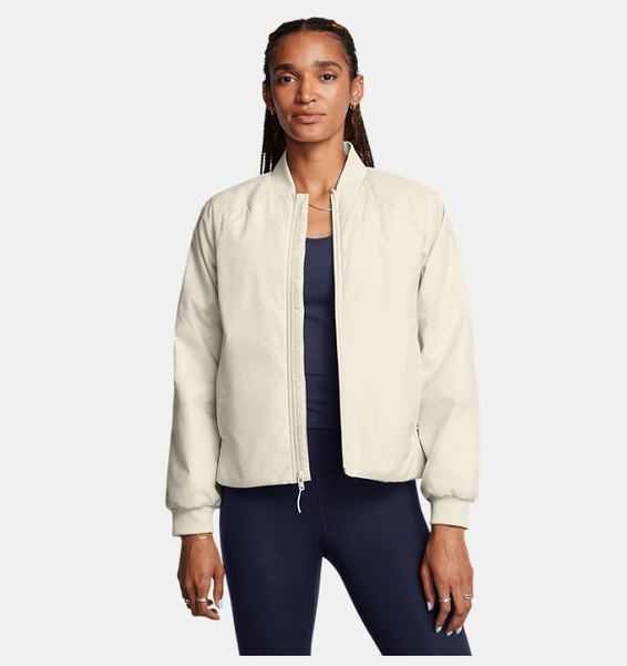 Beyaz Kadın UA Unstoppable Yalıtımlı Bomber Mont