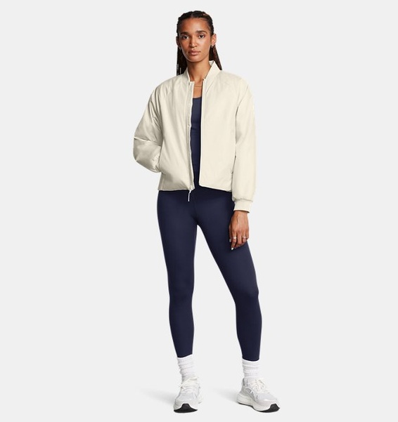 Beyaz Kadın UA Unstoppable Yalıtımlı Bomber Mont