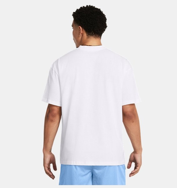 Beyaz Erkek UA PTH Pack Heavyweight Oversized Kısa Kollu T-shirt