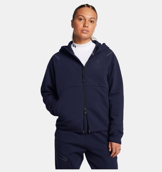 Kadın UA Unstoppable Fleece Grid Tam Fermuarlı Sweatshirt