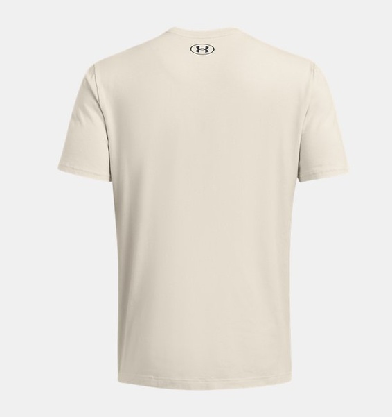 Beyaz Erkek UA Glitch Logo 60/40S Kısa Kollu T-shirt