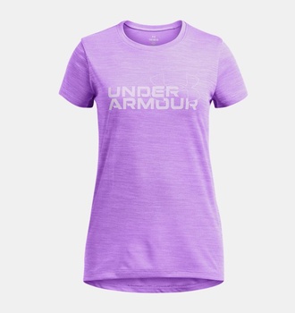 Çocuk UA Tech Twist Wordmark Logo Kısa Kollu T-shirt