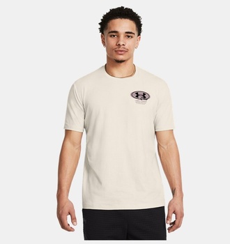 Erkek UA Grounds Bisiklet Yaka Heavyweight Kısa Kollu T-shirt