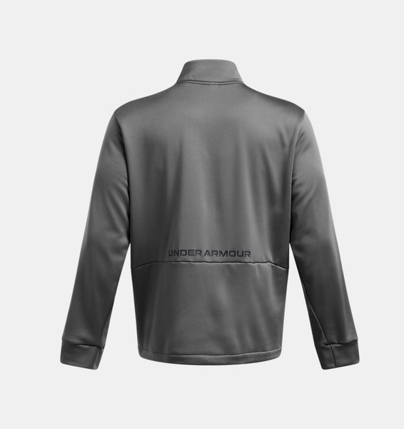 Gri Erkek UA Armour Fleece Yarım Fermuarlı Swacket Mont