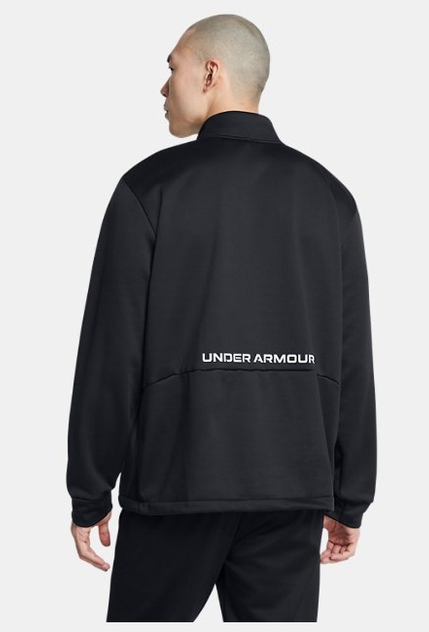 UNDER ARMOUR F7 NOVELTY ヒートブラック Erkek UA Armour Fleece Yarım Fermuarlı Swacket Mont Siyah