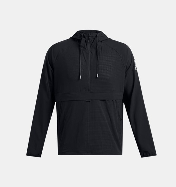 Siyah Erkek UA Run Anywhere Anorak Rüzgarlık