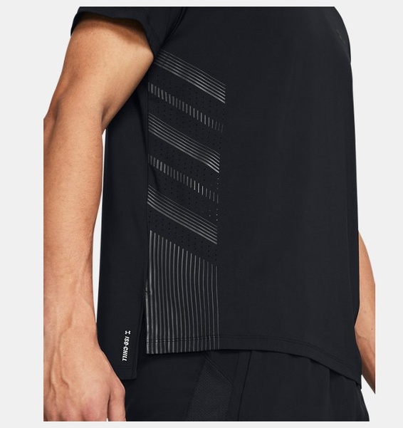 Siyah Erkek UA Launch Elite Graphic Kısa Kollu T-shirt