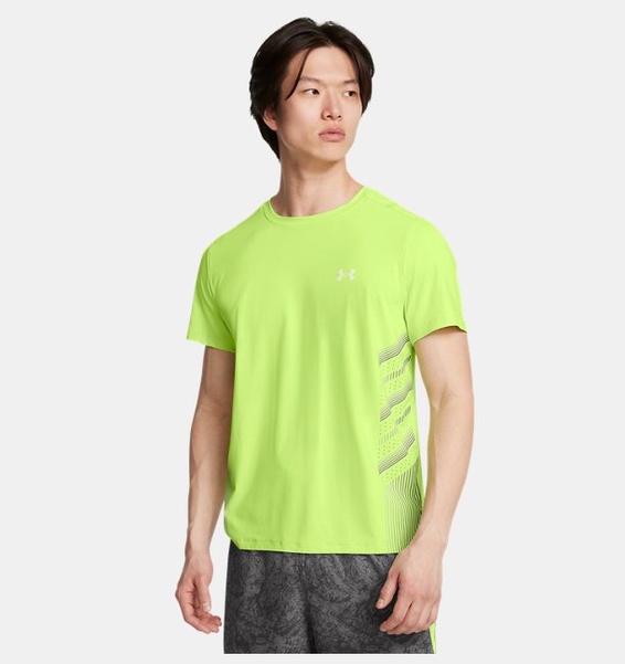 Yeşil Erkek UA Launch Elite Graphic Kısa Kollu T-shirt