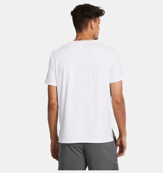 Beyaz Erkek UA Launch Elite Graphic Kısa Kollu T-shirt