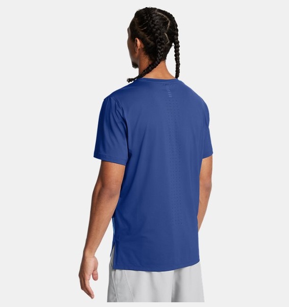 Mavi Erkek UA Launch Elite Graphic Kısa Kollu T-shirt