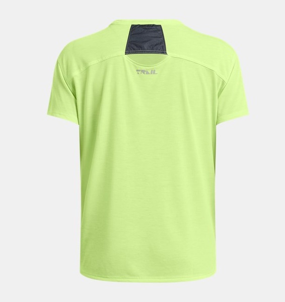 Yeşil Kadın UA Trail Run Kısa Kollu T-shirt