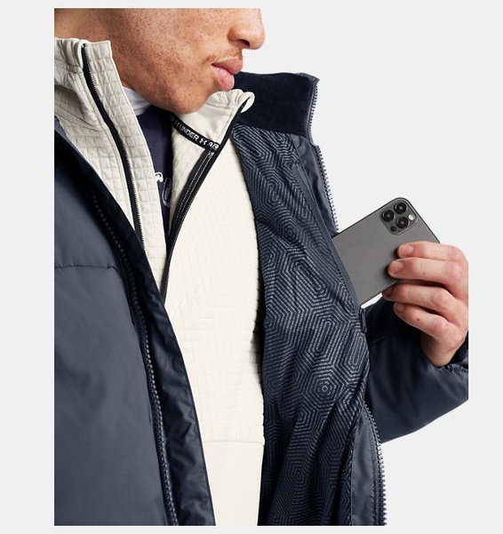 Gri Erkek UA Limitless Down Puffer Mont