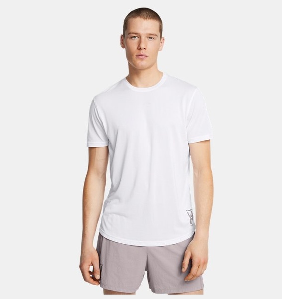 Beyaz Erkek UA Run Anywhere T-shirt