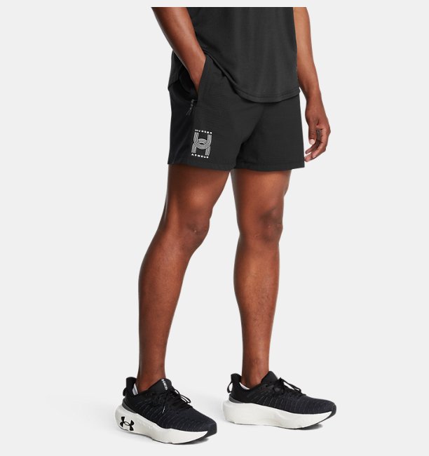 Erkek UA Run Anywhere Şort Siyah