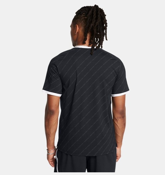 Siyah Erkek UA Project Rock Rugby T-shirt