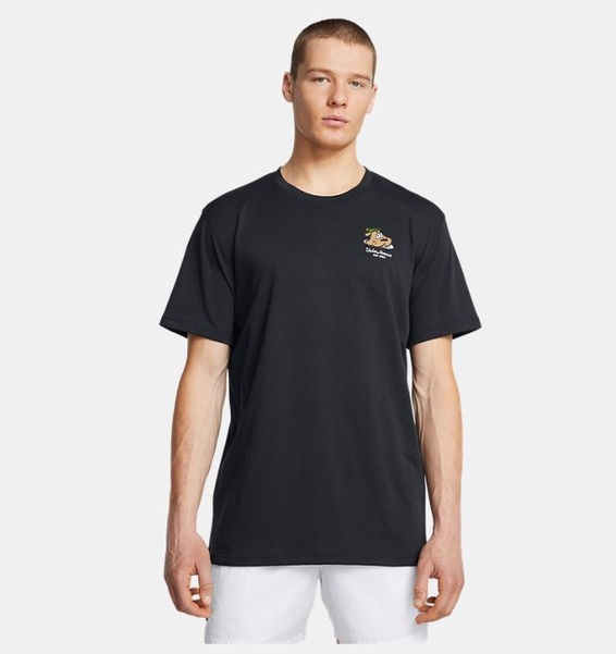 Siyah Erkek UA Golf Goin' Under Kısa Kollu T-shirt