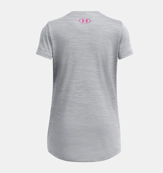 Siyah Çocuk UA Tech Twist Wordmark Logo Kısa Kollu T-shirt