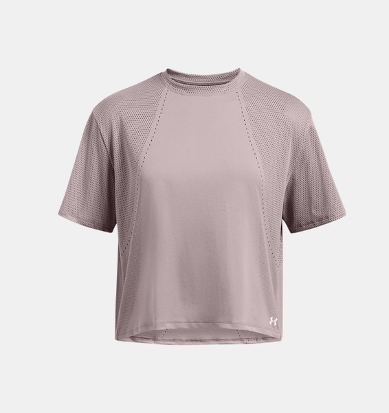 Gri Kadın UA Vanish Engineered Kısa Kollu T-shirt