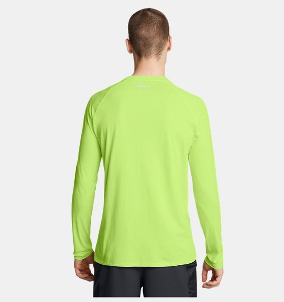 Yeşil Erkek UA Trail Run Graptic Uzun Kollu T-shirt