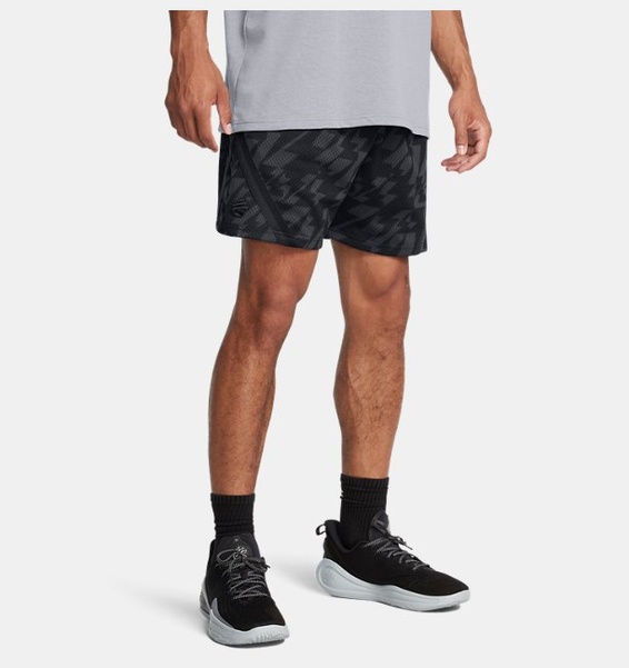 Siyah Erkek UA Curry Sig 1 Şort