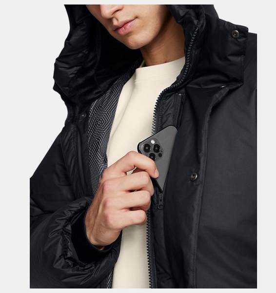 Siyah Erkek UA Limitless Down SS Mont