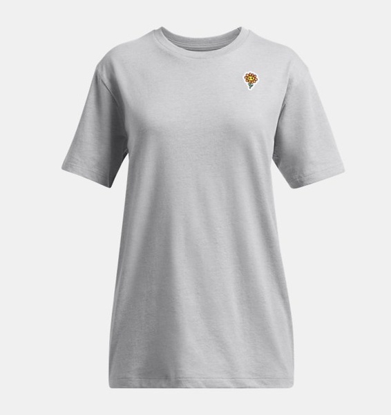 Gri Çocuk UA Nurture Game Oversized Kısa Kollu T-shirt