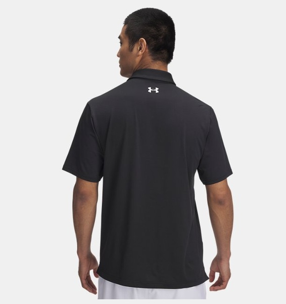 Siyah Erkek UA Playoff 3.0 Stripe Polo